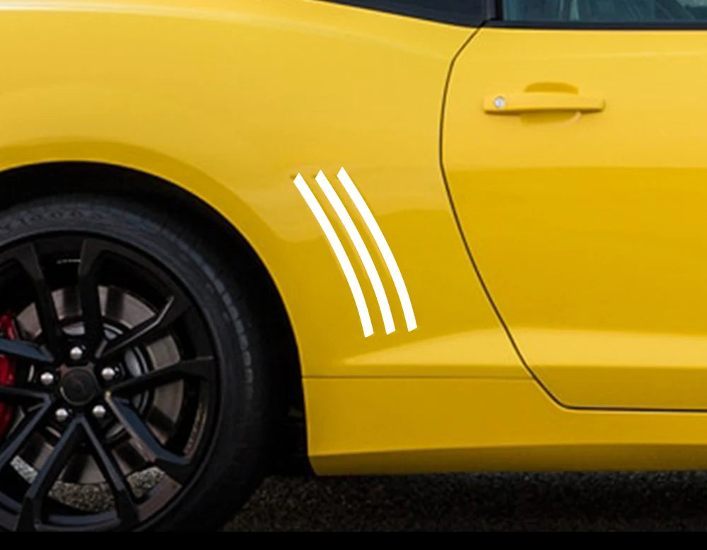 For Chevrolet Camaro ZL1 Z28 RS SS Car Body Stickers Graphics Side Slit Insert Stripes Vinyl Film Decals Tuning Auto Accessories