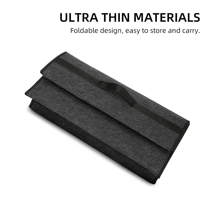 Car interior sticker Car Trunk Storage Box Foldable Felt Organizer Stowing Tidying Box For Toyota Corolla Camry rav4 Yaris hilux
