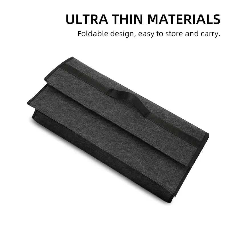 Car interior sticker Car Trunk Storage Box Foldable Felt Organizer Stowing Tidying Box For Toyota Corolla Camry rav4 Yaris hilux