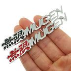 1 pcs 3D Chrome Metal Mugen Emblem Logo Rear Badge Car Trunk Sticker Car Styling for Honda Civic Accord CRV Fit
