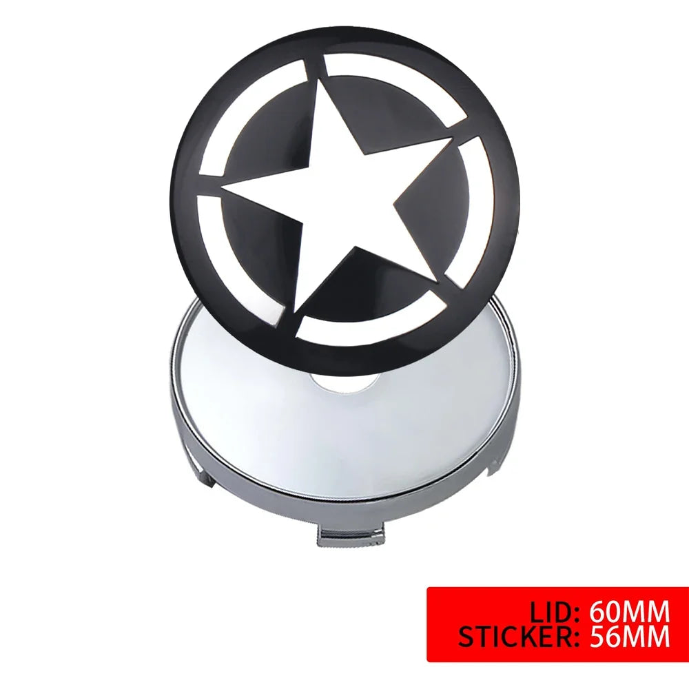 4pcs Car Styling Wheel Center Hub Caps Tire center Covers Hubcap For Jeep Grand Cherokee Wrangler JK Gladiator Compass Renegade
