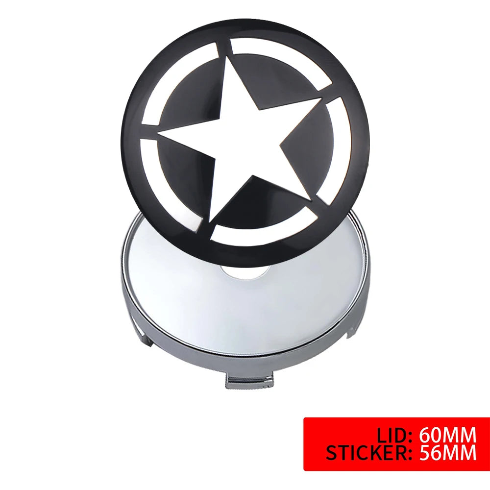 4pcs Car Styling Wheel Center Hub Caps Tire center Covers Hubcap For Jeep Grand Cherokee Wrangler JK Gladiator Compass Renegade