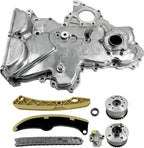 213502B701 243212B620 Timing Chain Kit+VVT Gear+Oil Pump Cover 244202B611 244312B620 For Hyundai Veloster Elantra Kia 12-21