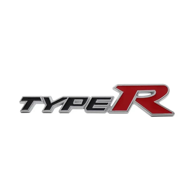 3D TYPER TYPE R for car Hood Fender trunk Rear Nameplate Decal Emblem Badge Sticker