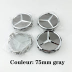 4pcs 75mm Car Wheel Center Caps For Mercedes Benz W203 W204 W205 W212 W213 W222 W223 X253 W176 W177 W117 C118 W166 W167 B/C/E/S