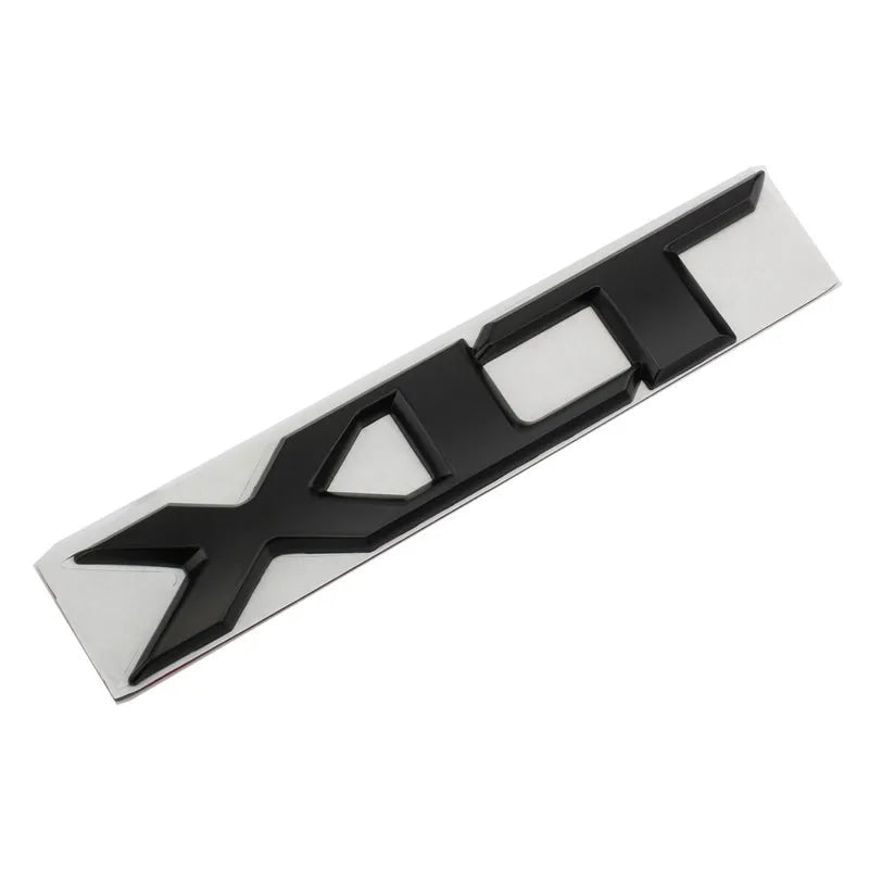 3D Metal XLT Letter Logo Car Trunk Body Badge Emblem Decals Sticker For Ford F150 F-150 Ranger T6 XLT Decoration Accessories