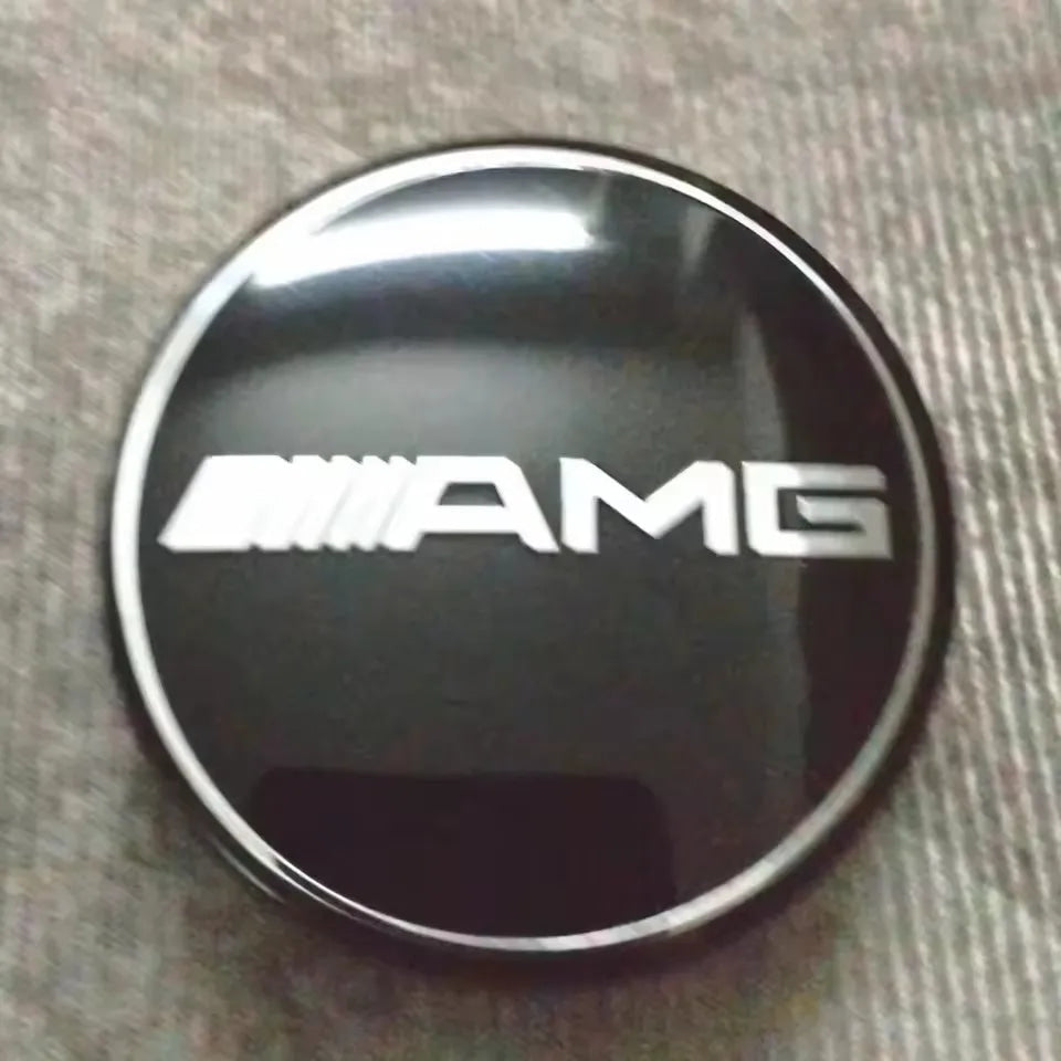 4PCS 75mm Metal Emblem Car Wheel Center Hub Cap Cover Badge For Mercedes Benz AMG GLK GLE GLC W203 W206 W220 W205 W211 W212 201