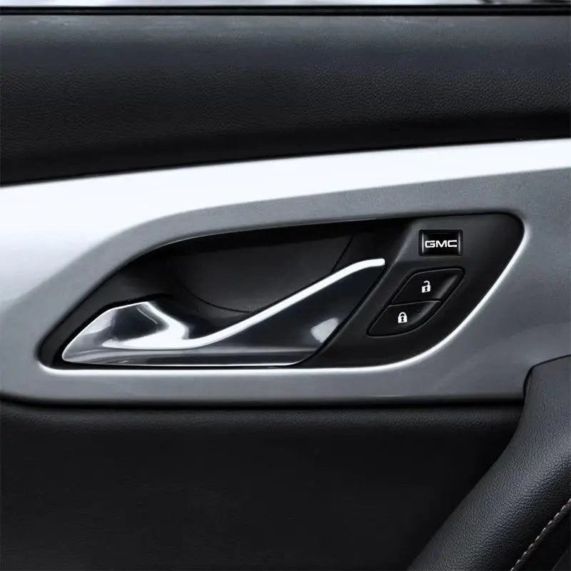 10Pcs Car 3D Epoxy Resin Emblem Interior Stickers Auto Accessories For GMC Terrain Sierra ornament 1500 Yukon Acadia