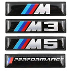 Silicone car badge sticker BMW M M3 M5 performance E36 E46 E39 E53 E90 E60 E61 E93 E87 F10 X1 X3 X5 full range accessories