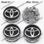 4Pcs 62mm 57mm Car Wheel Center Hub Caps Cover Badge Accessories For Toyota Prado Yaris Hilux Verso Fortuner Supra Corolla Camry