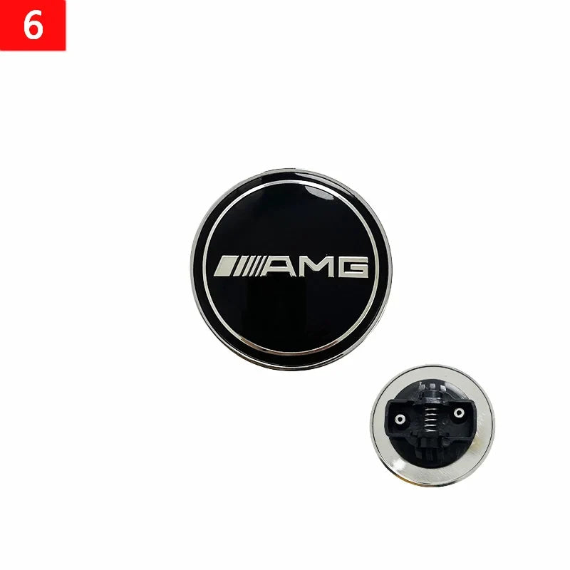 1pcs 56mm Car Aluminum Hood Emblem Front Badge Modification Accessories for Mercedes Benz C-Class E-Class W204 W205 W213 W214
