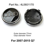 Audi 4pcs 60mm 61mm 68mm 69mm 123mm Car Styling Wheel Center Cap Hub Covers Badge for Audi A3 A4 A5 A6 A7 A8 S4 S6 Sticker
