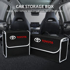 Car interior sticker Car Trunk Storage Box Foldable Felt Organizer Stowing Tidying Box For Toyota Corolla Camry rav4 Yaris hilux
