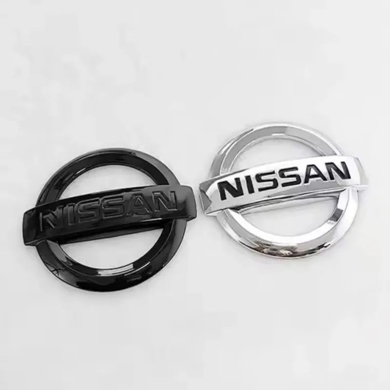 8.7/10/10.5/11.7/12.7cm Car Front Rear Trunk Emblem Cover Sticker For Nissan Qashqai Juke Pulsar Sentra Altima Patrol Micra Rogu