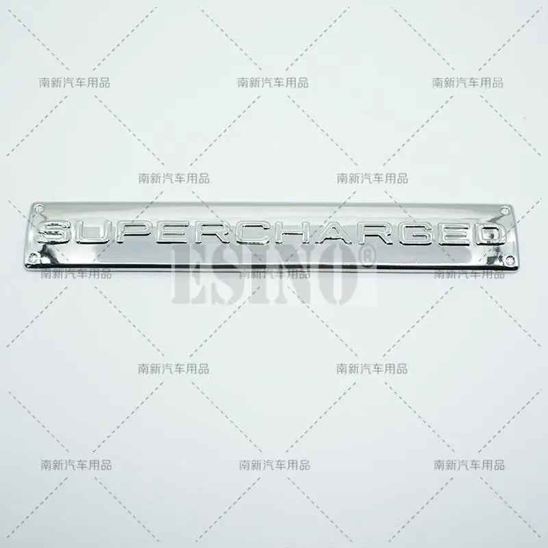 Car Styling Supercharged 3D ABS Adhesive Emblem Rear Trunk Badge Fender Sticker Car Body Decal Auto Accessory