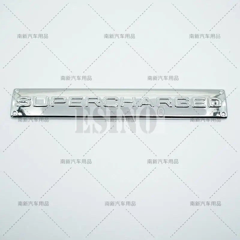 Car Styling Supercharged 3D ABS Adhesive Emblem Rear Trunk Badge Fender Sticker Car Body Decal Auto Accessory