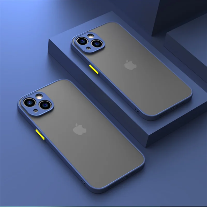 Jingjia armadura parachoques funda a prueba de golpes para iPhone 15 11 12 13 Mini 14 Pro XR X Xs Max 7 8 Plus SE 2020 funda dura de silicona Capa