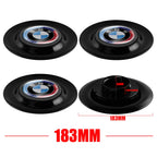 4Pcs 183mm Floating Car Wheel Center Caps Rims Hub Cover For BMW 50TH M Performance M3 M5 M6 F01 F20 F10 F13 F15 F16 F30 F34 F32