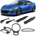 Carbon Fiber Car Door Handle Center Console Gear Panel Air Outlet Frame Cover Trim For Toyota 86 Subaru BRZ SCION FR-S 2012-2020