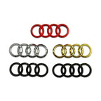 For Audi Alloy Car Steering Wheel Emblem Replaced Sticker A6 A6L A3 A4L A5 A7 A8L A1 Q6 Q7 Q8 TT S5 S7 S8 RS7 RS6 Side Decals