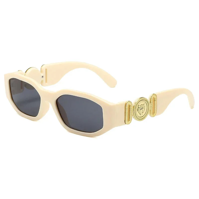 Nuevas gafas de sol cuadradas irregulares Retro para mujeres y hombres, gafas de sol de montura pequeña de diseñador a la moda, gafas de sol de producto de tendencia UV400