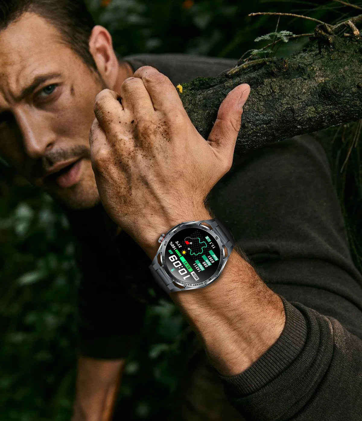 2026 New ECG AI Health Smartwatch for Men 1.53"AMOLED BP/Heart Rate Monitor BT Call IP68 Waterproof Smart Watch for Android IOS