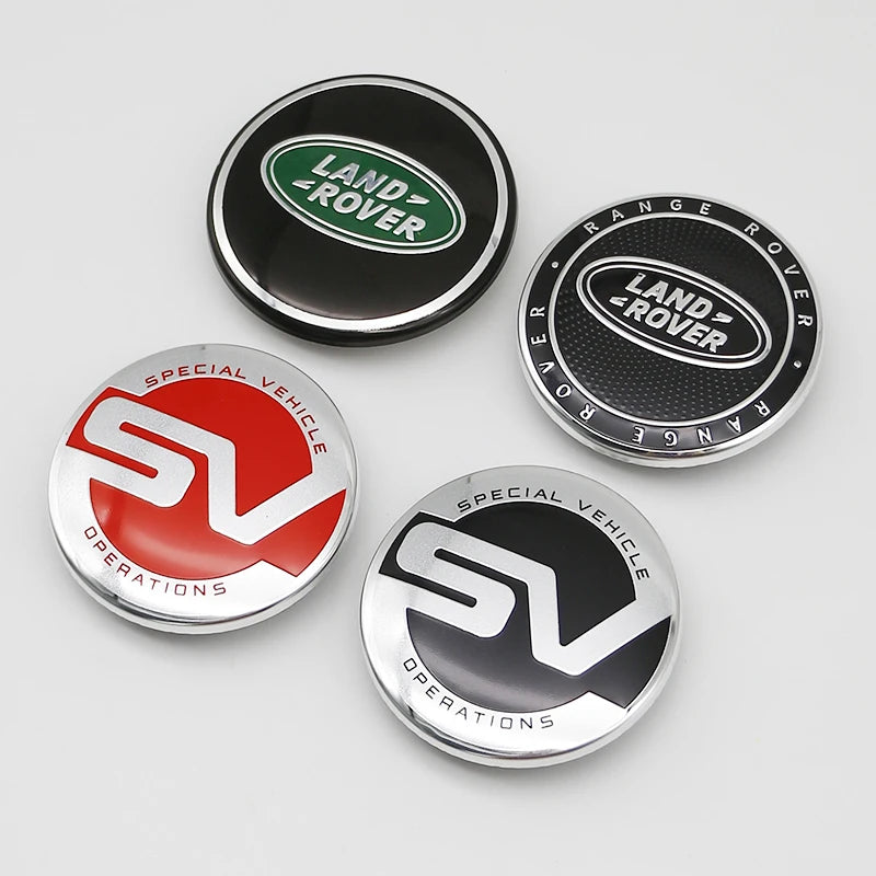 4Pcs 62mm Premium ABS Car Wheel Center Hub Caps Emblem Badge For Range Rover L322 L405 Evoque Discovery Velar SVR Accessories