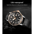 LIGE Men Watch Business Date Watch for Men Luxury Sport Quartz Watches Waterproof Luminous Silicone Wristwatch Relogio Masculino