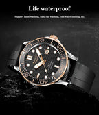 LIGE Men Watch Business Date Watch for Men Luxury Sport Quartz Watches Waterproof Luminous Silicone Wristwatch Relogio Masculino