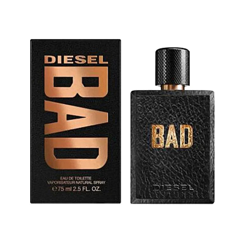 Diesel Bad Eau De Toilette men Spray 100ml Woody fragrance notes with original, long-lasting scent