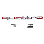 1Pc Audi Quattro Front Grille Emblem 3D ABS Car Emblem Sticks For A3 A4 A5 A6 A6L A8 Q3 Q5 Q7 S3 S4 S5 RS3 RS4 RS6 Accessories
