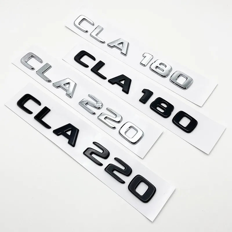 3D Letters CLA180 CLA200 CLA220 CLA250 CLA260 4Matic ABS Emblem for Mercedes Benz C118 Car Fender Trunk Rear Logo Sticker