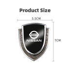Car Side Fender Car Body Sticker Shield Emblem Badge Logo For Nissan Rogue Pathfinder X-Trail GTR Note Qashqai Juke Patrol