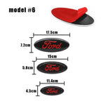114mm/150mm/175mm Car Front Hood Emblem for Ford Fiesta Range Focus Mondeo Explorer Fusion Transit Edge Auto Rear Trunk Sticker