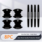 Car Door Handle Bowl Stickers Anti-collision Protector Stickers For Honda Mugen Power Civic Accords CRV Hrv Jazz CBR VTEC VFR