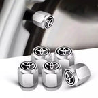 5pcs Car Tire Stem Valve Caps Dustproof Caps Cover Accessories For Toyota Hilux Aygo Yaris Ractis Corolla Camry CHR Auris Tacoma