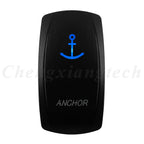12V 20A Blue Led Car Boat Laser Rocker Switch ON OFF, (ON) OFF, ON OFF ON, (ON) OFF ON, (ON) OFF (ON) Waterproof