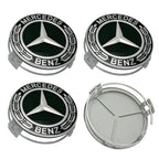 75MM 4pcs Car Wheel Center Covers Hub Caps For Mercedes Benz W203 W204 W210 W168 AMG CLA GLB GLC Interior Mouldings DQLGG-BENC