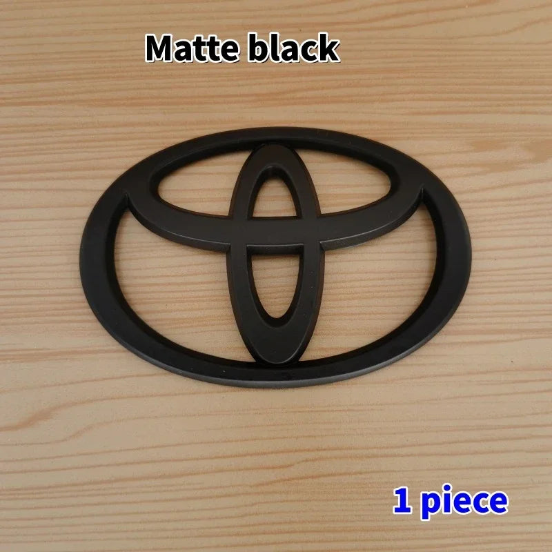 1pc 3D Car Emblem sticker For Toyota Front Grill Hood Rear Trunk Logo Corolla Camry RAV4 Hilux Yaris Prius Prado Badge Accessory