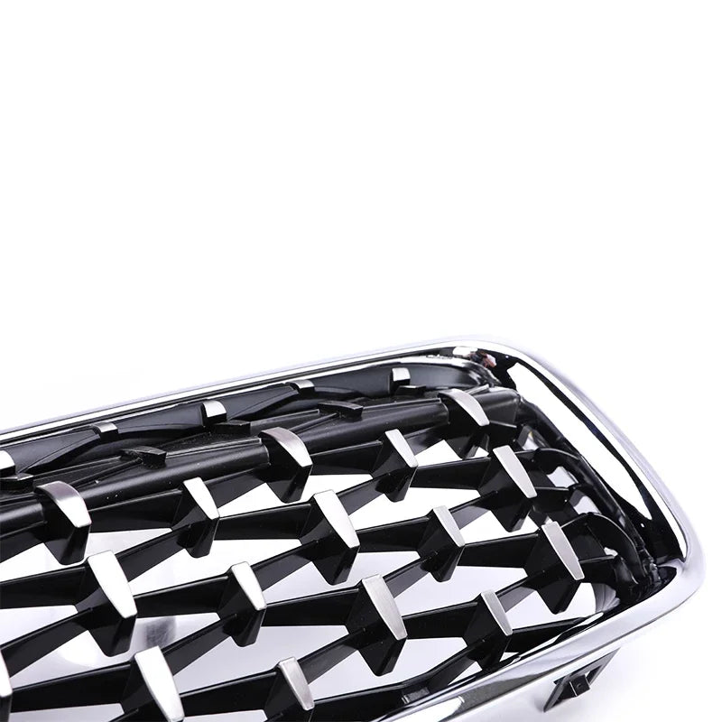 Kidney Front Racing Grille Chrome Black Silver Points Diamond Style Grill For BMW 3 Series F30 F31 2012-2019 320i 328i 330i 340i