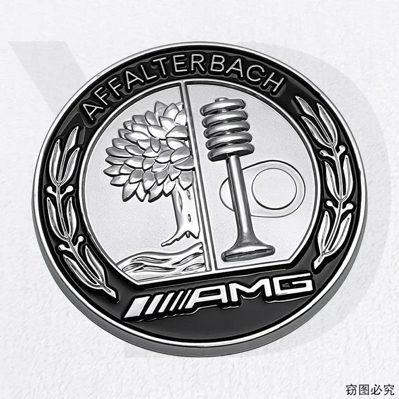 45mm 55mm 65Alloy Car Emblem Sticker Decoration for Mercedes Benz AMG C180 W205 G500 W210 W211 CLA CLK CLS GLA Rear Trunk Badge