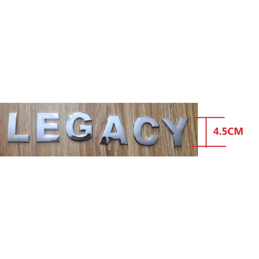 Car Letter Rear Trunk Decals Emblem Badge Sticker Front Engine Cover Sticker Decal Styling For Subaru LEGACY