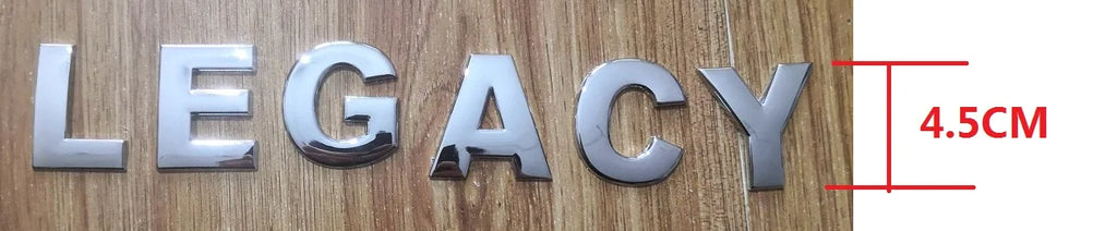 Car Letter Rear Trunk Decals Emblem Badge Sticker Front Engine Cover Sticker Decal Styling For Subaru LEGACY