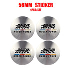 4pcs 56/58/60/69mm Car Wheel Center Hub Caps Accessories For Honda Type R Type S VTEC DOHC Modulo Vezel Legend Si RR Insight