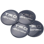 4Pcs 56MM Car Styling Aluminum Wheel Center Hub Caps Stickers For Toyota Rav4 Corolla Camry Aqua Yaris Cross Auris TRD GR Sport