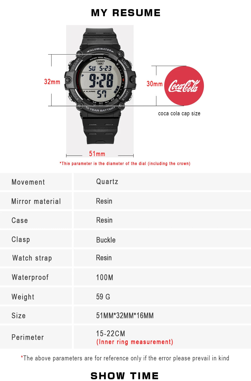 Casio watch menTen years of electricity top luxur set LED digital sport Waterproof quartz men watch relogio masculino AE-1500WH
