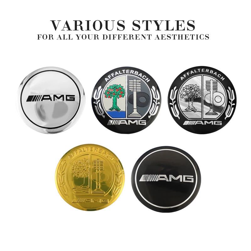 4PCS 56mm Car Styling Wheel Center Hub Caps Rim Cover Badge Emblem Sticker For Mercedes Benz AMG W205 W204 W206 W213 W212 W211 W