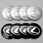 4Pcs 56MM Car Emblem Wheel Center Cover Hub Sticker Accessories For Lexus FSPORT ES RX NX LS UX LM LX GX LC RZ IS CT GS RC HS SC