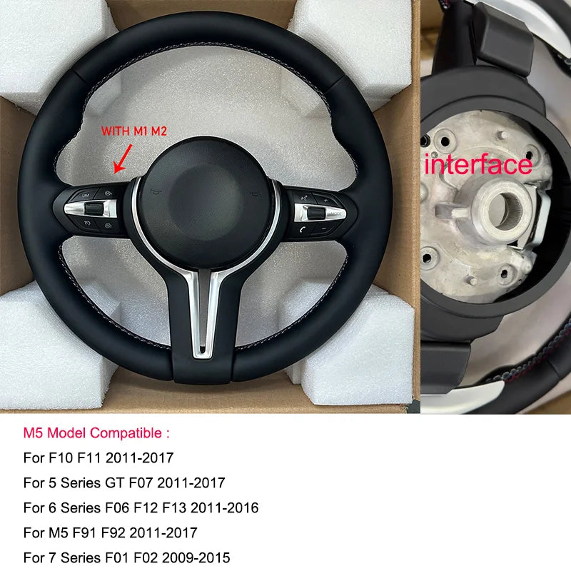 F01 F06 F10 F11 F15 F20 F21 F22 F30 F31 F32 F36 E70 E90 M3 M4 M5 For BMW 3 5 Series Manual Steering Wheel Without Paddle