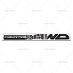Symmetrical AWD Car Emblem Adhesive Metal Zinc Alloy Fender Badge for Subaru Legacy Forester XV Outback BRZ